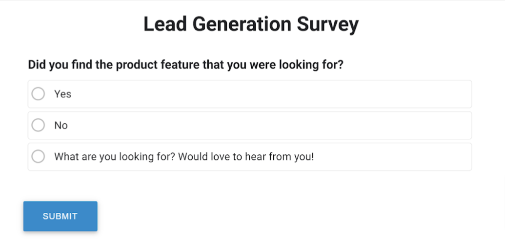 Lead Generation Survey Best Practices : Tips to Write The Best Questions