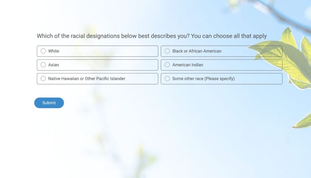 which of the racial Desinations